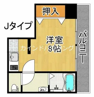井下カウベル帝塚山【3階】の間取り