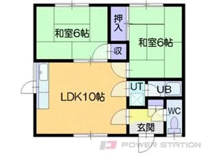 マンション青木【2階】の間取り