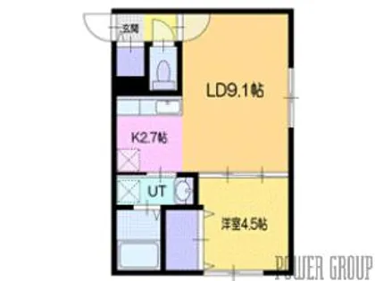 Three R 千歳(スリーアール)【3階】の間取り
