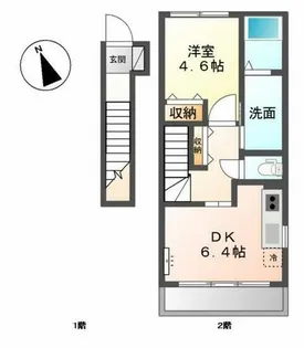 メリーシャトレーン【2階】の間取り