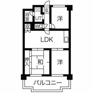 アイカピア植田【307号室】の間取り