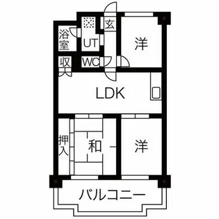 アイカピア植田【307号室】の間取り