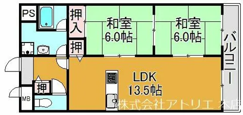 グレイスコート【5階】の間取り
