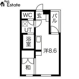 Castana黄金【3階】の間取り