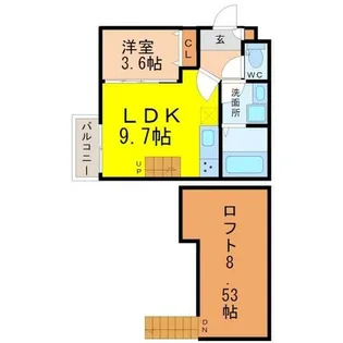 Ampio庄内通伍番館【1階】の間取り