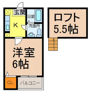 ラピュタ7【2階】の間取り