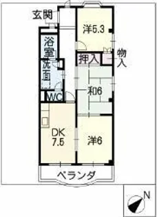 メゾン ド アヴァンセ【3階】の間取り