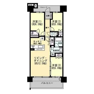 プラウドシティ神戸名谷(0003259)【8階】の間取り