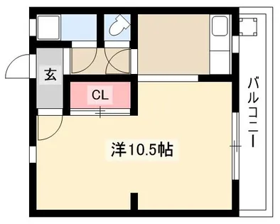光ハイツ【3階】の間取り