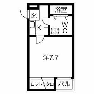 愛知県名古屋市千種区仲田1丁目【アパート】の間取り