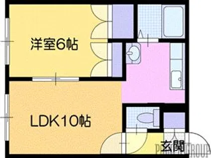 ハイツラッキー【2階】の間取り
