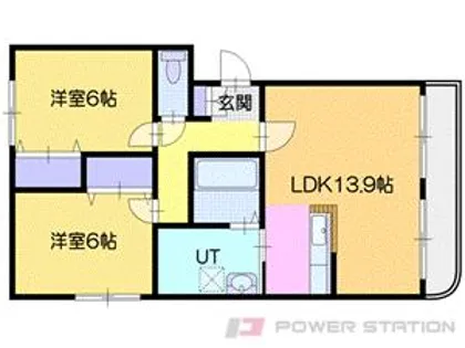 ヴィクトリアⅧ【1階】の間取り