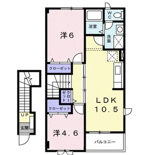 アイネ パウゼ【2階】の間取り