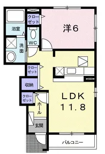 White【1階】の間取り