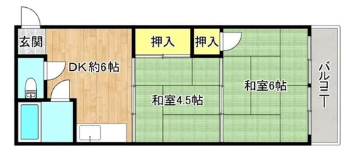 大阪府大阪市生野区新今里2丁目【マンション】の間取り