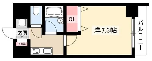 プロシード太閤通【2階】の間取り