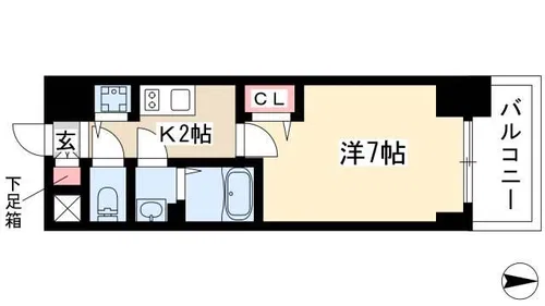 プレサンス上前津グレース【0306号室】の間取り