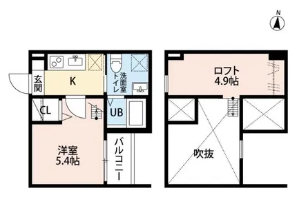 グランドリオン【101号室】の間取り