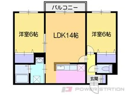 MJ IRIFUNE(エムジェイイリフネ)【3階】の間取り
