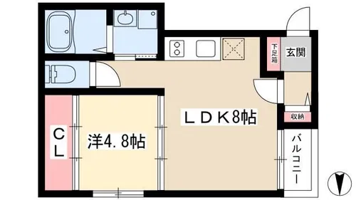 clover 山王 base【3階】の間取り
