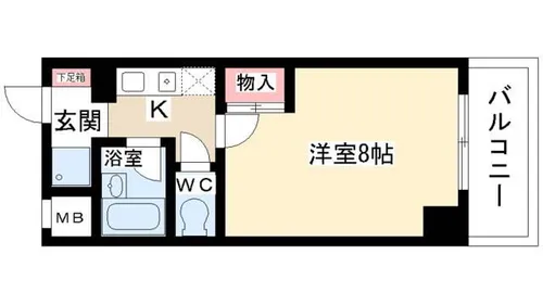 星ヶ丘GODIVA【901号室】の間取り