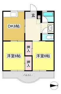 サンハイツ【402号室】の間取り