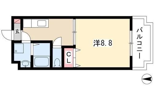 ジョビⅠ【3階】の間取り