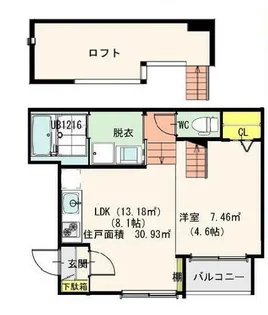 プロスペクト大宮【2階】の間取り