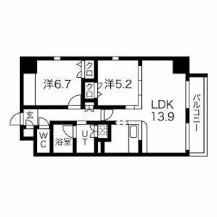 BLASTO Residence【8階】の間取り