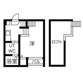 ファンタジアン名駅西【102号室】の間取り