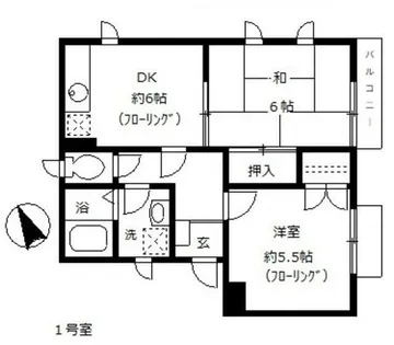 メゾンドール【201号室】の間取り