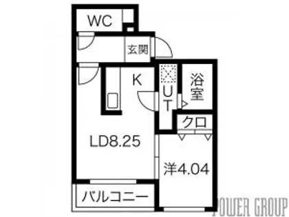 Enchantee医大前(アンシャンテ)【3階】の間取り