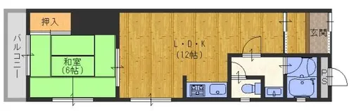 菅又マンション【1階】の間取り