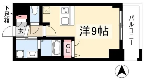 プレサンスSAKAE白川公園【0604号室】の間取り