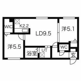 アッサンブラージュC.T.Y【2階】の間取り