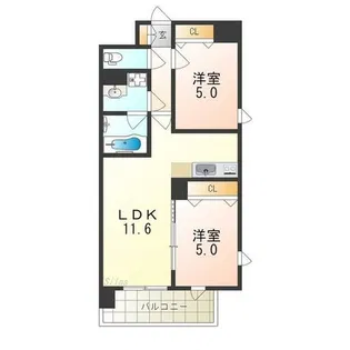 プレステージ9番館【3階】の間取り