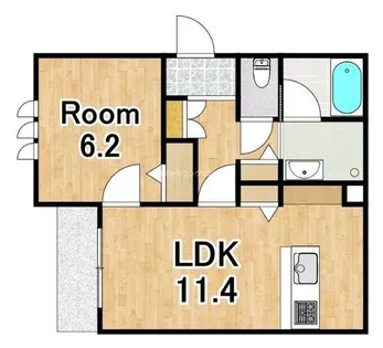 シャーメゾン LASO HIKARIO【1階】の間取り