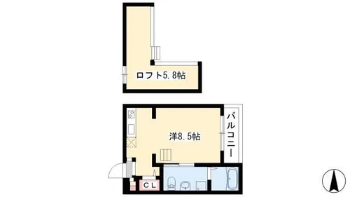 KAHALE小本【2階】の間取り