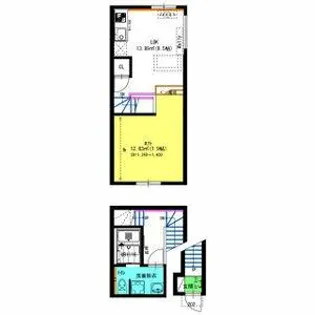 Blanc Rouge(ブランルージュ)【202号室】の間取り