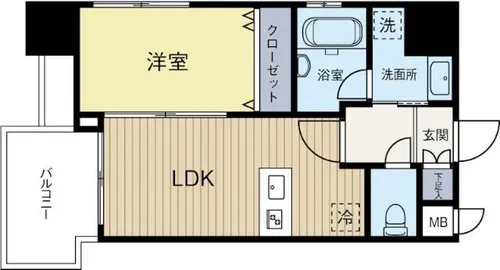 福岡県福岡市博多区美野島2丁目【マンション】の間取り