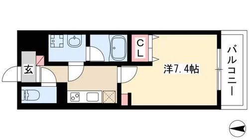 メゾンアイカ【3階】の間取り