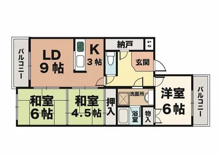 サングリーン今井【105号室】の間取り