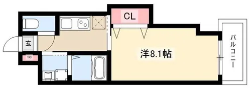 エルメディオ千種【6階】の間取り