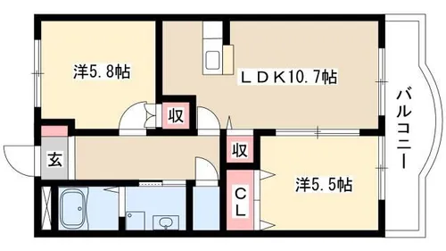 プリマヴェーラ【3階】の間取り