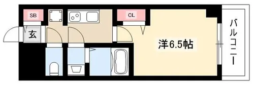 ファステート名古屋駅前ドリーム【3階】の間取り