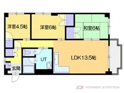 秀和ハイツ【3階】の間取り