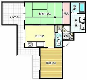 ファイバーコート高橋【4階】の間取り