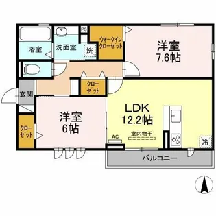 プライムアーク【2階】の間取り