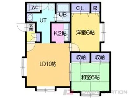 ノーブル96【2階】の間取り