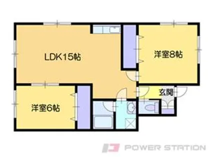 カラーパレスC【3階】の間取り